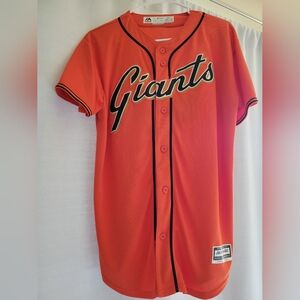 Majestic Kids SF Giants Orange Posey Jersey